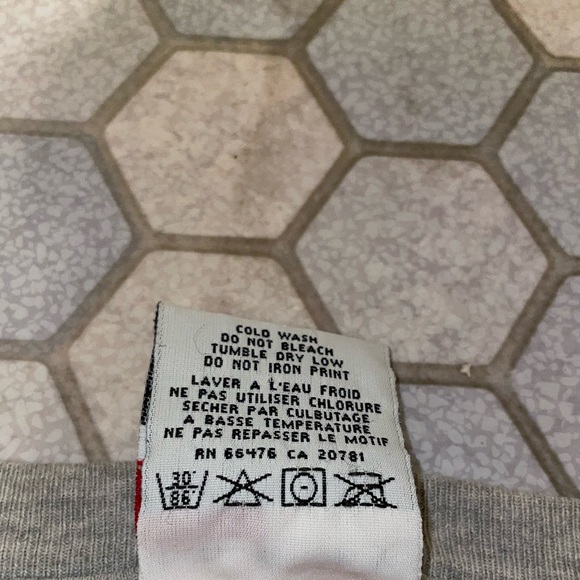 Vintage Tommy Hilfiger Jeans Grey T-Shirt - Size Large - Picture 4 of 6